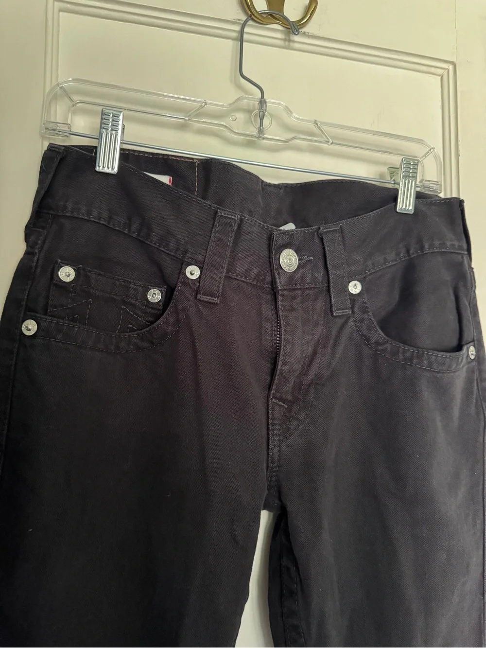 True Religion Black Rocco Relaxed Skinny Jeans Men’s Sz 29 Waist